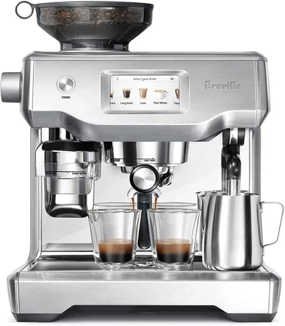 Breville BES990BSS Oracle Touch Espresso Machine, Brushed Stainless Steel | Automatically brew barista-quality espresso, lattes and cappuccinos at home with this coffee maker with built-in grinder