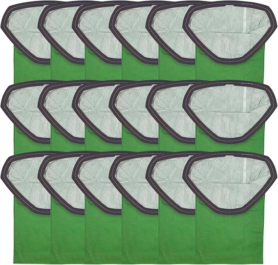 18 Pack 107314 Replacement Micro Filter Vacuum Bags for ProTeam 6Qt Backpack Vacuums Fits Super Coach Pro 6, ProVac FS 6, GoFit 6 Plus, GoFree Flex Pro II. Also Ridgid 6qt vacuum bags NXT Backpack