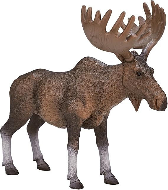 MOJO - European Elk/Moose | Hand-Painted Toy Figure | Woodland Collection | True to Life & Highly Detailed | Designed in UK