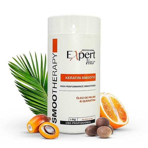 Expert Hair Keratin Smooth B-tox for Hair, Anti-Frizz, Natural Look, Queratina para Alisar el Cabello, Thermo-Active, Suitable for All Hair Types (1kg/35.3 oz.)