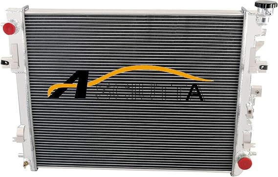 CoolingSnow 3 Row Aluminum Radiator for 2009-2018 2010 Dodge Ram 1500 2500 3.7 4.7L 5.7L V6 V8, 3 Row Radiator