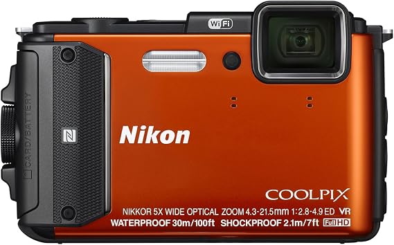 Nikon - Coolpix AW130 16.0 Megapixel Waterproof Digital Camera - Orange