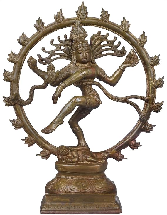 Exotic India Nataraja - Brass Statue - Color Antique Color