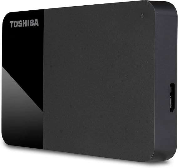 Toshiba 4TB Canvio Ready - taşınabilir harici 2,5 inç sabit disk, SuperSpeed USB 3.2 Gen 1, Microsoft Windows 7, 8 ve 10 ile uyumlu, siyah (HDTB410EK3AA)
