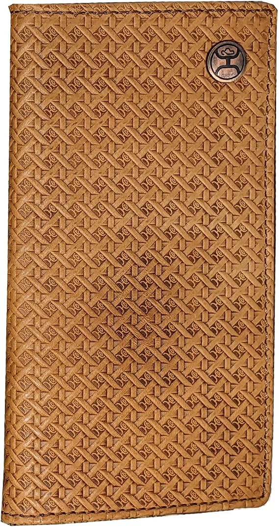 HOOEY Men's Men'S Hands Up Basket Weave Rodeo Wallet - HW002-TN One Size