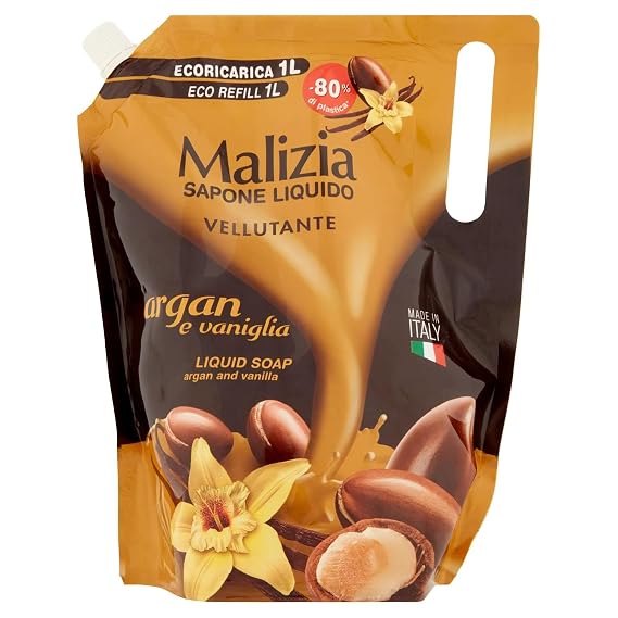 Malizia 1 Litre Argan Liquid Soap