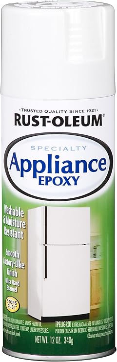 12 Oz Gloss White Appliance Epoxy Enamels Spray Paint [Set of 6]
