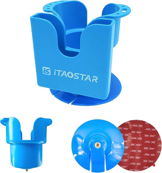 iTAOSTAR Multi Function Paddle Board Cup Holder,Two Section Paddle Board Drink Holder Suitable for Types of Cup/Bottle/Drink, Convenient Paddle Board Accessories for Fishing Gears and Phone Holder