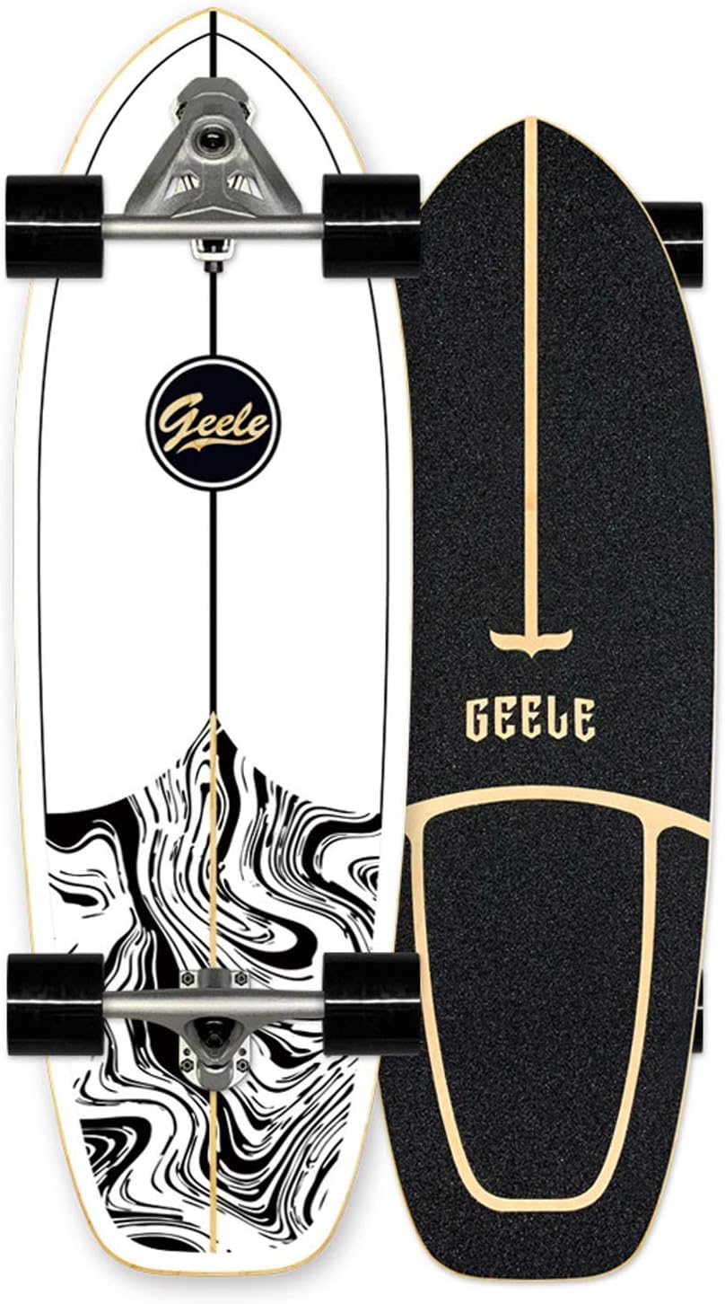 Surfskate Carver Skateboard Carving Pumpping Flexibeler Spring Structure Bridge ABEC-11 lagers 78×24cm Maple compleet Board voor tieners en volwassenen geschiktere ervaren pro
