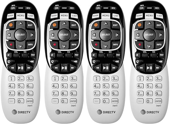 Lot of 4 DirecTV RC73 remote controls for Genie HR34 HR44 all HD DirecTV brand receivers