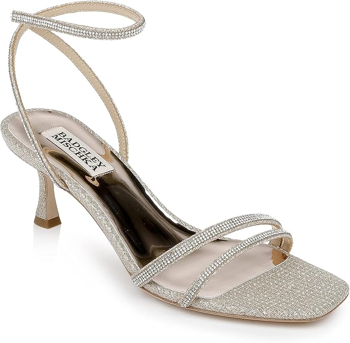 Badgley Mischka womens Ultra Kitten Heel Sandal