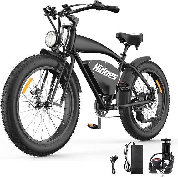 HIDOES B3 Electric Dirt Bike for Adults 26 inch Fat tire ebike 30-40mph Mountain Bikes 300+ lbs e Bike Heavy Duty Off Road Long Range Bicycle for Commuter Mens Women Teens Girls e-Bike