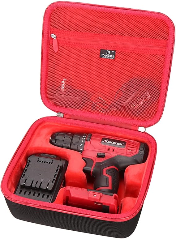 Tourmate Hard Storage Case for AIDV/DCA/PULITUO/POWER 20V 20V Cordless Drill - Travel Case for 20V Cordless Drill(Only Case)