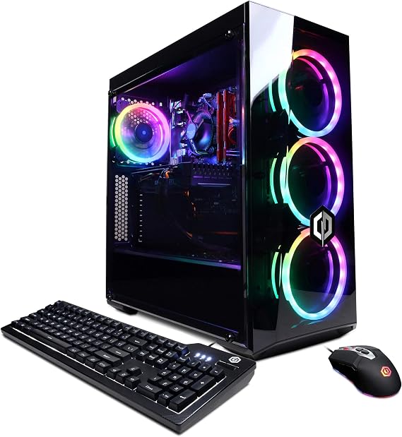 CyberpowerPC Gamer Xtreme VR Gaming PC, Intel Core i7-10700 2.9GHz, 16GB DDR4, NVIDIA GeForce GTX 1660 Super 6GB, 1TB PCI-E NVMe SSD, WiFi Ready & Win 10 Home (GXiVR8560A2, Black)