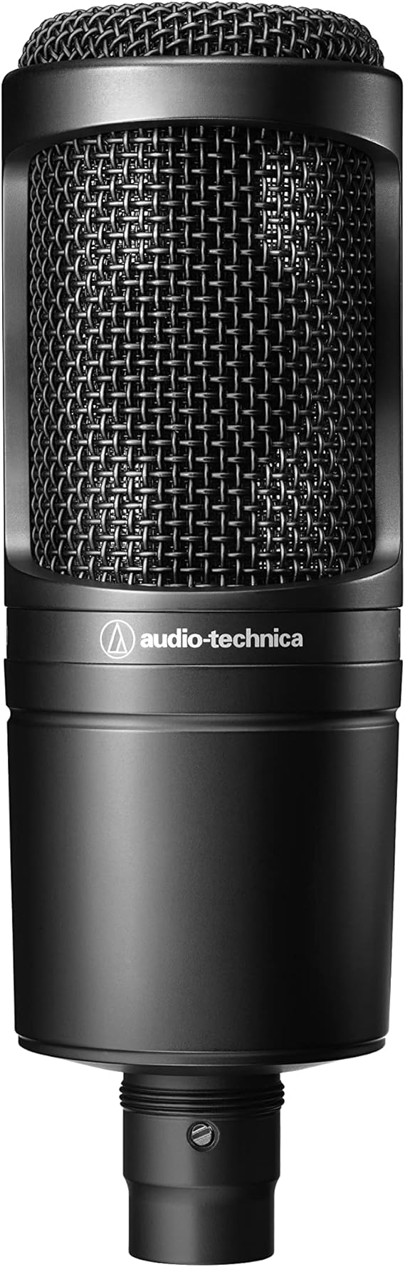 Audio-Technica AT2020 Cardioid Condenser Studio XLR Microphone, Ideal for Project/Home Studio Applications, Black