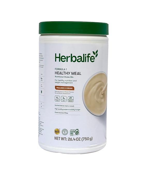 Protein Nutritional Shake Mix Pralines and Cream Flavor 750 g Weight Management Drink