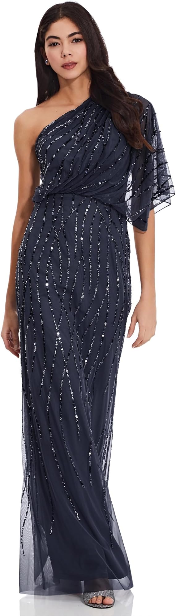 Adrianna Papell Women's Long Beaded Dress