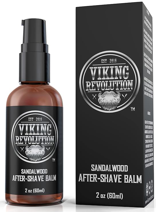 Viking Revolution Luxury After-Shave Balm - 2 oz | Premium Aftershave Formula - Instantly Soothes & Cools Face After Shaving - Minimizes Irritation - Ultra-Hydrating Cream