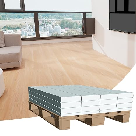 SPC Click Lock Luxury Vinyl Flooring Plank 5mm | 43" x 7" LVP Floating Floor Tiles (342.9 Sq.ft) | Rigid Core Planks for Indoor Use, Waterproof | 16 Boxes/Cherry Wood