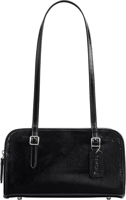 Coach Women's Crinkle Patent Swing Zip Bag