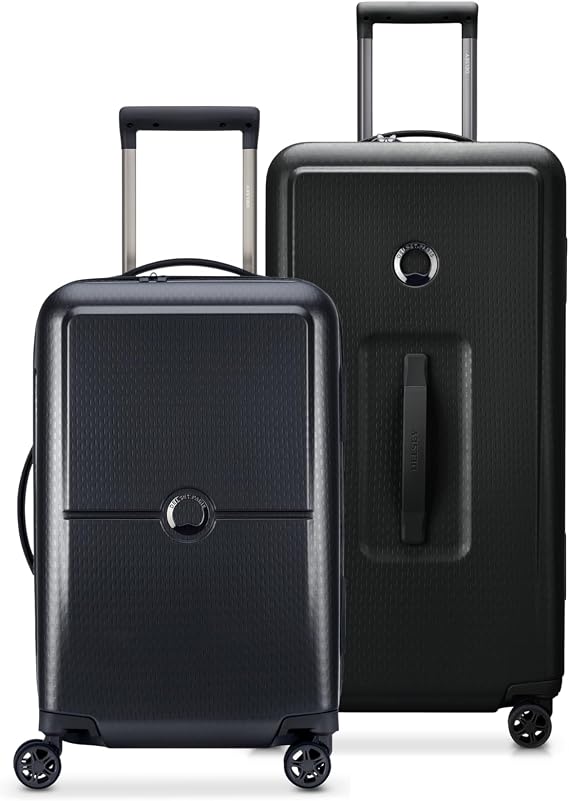 DELSEY PARIS Turenne Hardside Luggage with Spinner Wheels, Black, 2-Piece Trunk Set (19/27)