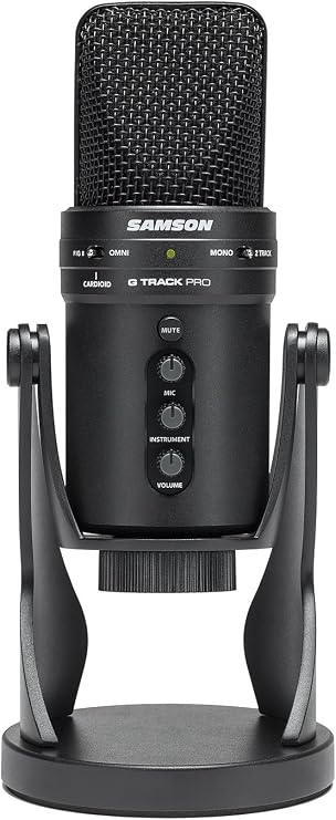 SAMSON G-Track Pro Professional USB Condenser Microphone with Audio Interface