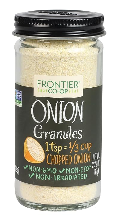 Frontier Natural Products Onion, White Granules, 2.40-Ounce