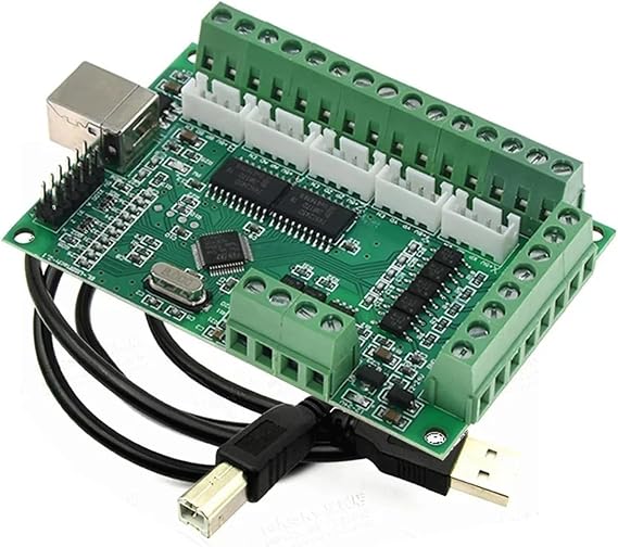 1pc MACH3 CNC USB Breakout Board 100KHz 5Axis Interface Driver Motion Controller Card for Engraver Machine Stepper Motor