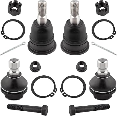 BOXI Set of 4 Front Upper & Lower Ball Joints Fit for Infiniti QX56 2004 2005 2006 2007 2008 2009 2010 2011 2012 2013  for Nissan Armada 2005-2015 2017-2019 Titan 2004-2015 | Replace K80994 K80647