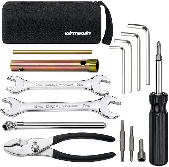 Compact Metric Tool Kit for Japanese Motorcycle, ATV, UTV, Snowmobile