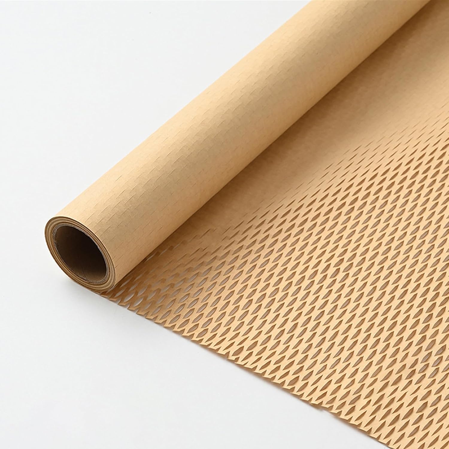 Brown Honeycomb Packing Paper, Wide 19x28723.9ft Alternative to Bubble Cushioning Wrap for Moving, Products & Gifts Flower Wrapping Packing Paper, Cushioning Wrap Newspaper Moving Supplies