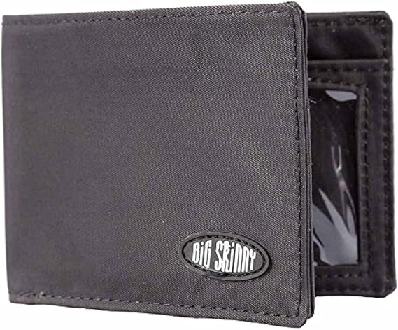 Big Skinny Men's Compact Sports Bi-Fold Slim Wallet, Holds Up to 20 Cards
