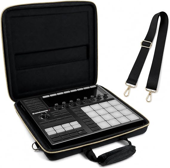 Musiin High Quality DAW Case Compatible with NI Machine + MK3 (Gold Tone