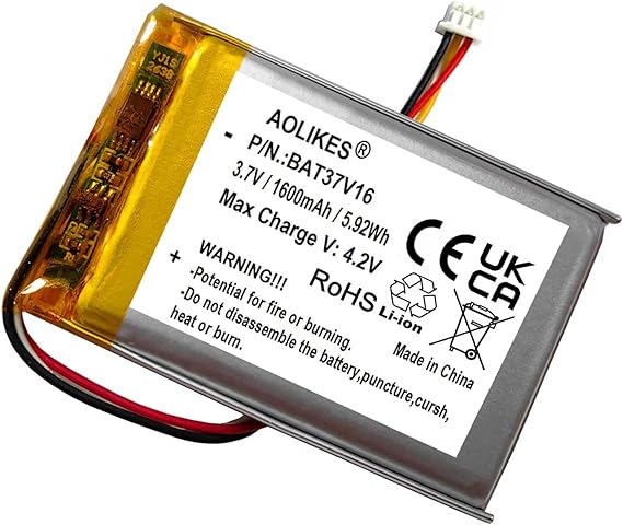 AOLIKES 1600mAh Replacement Battery for Razer Thresher Ultimate/Thresher Stereo/Nari Ultimate Wireless 7.1 / BlackShark V2 Pro (2020) Gaming Headsets - Over 50% Extended Battery Life