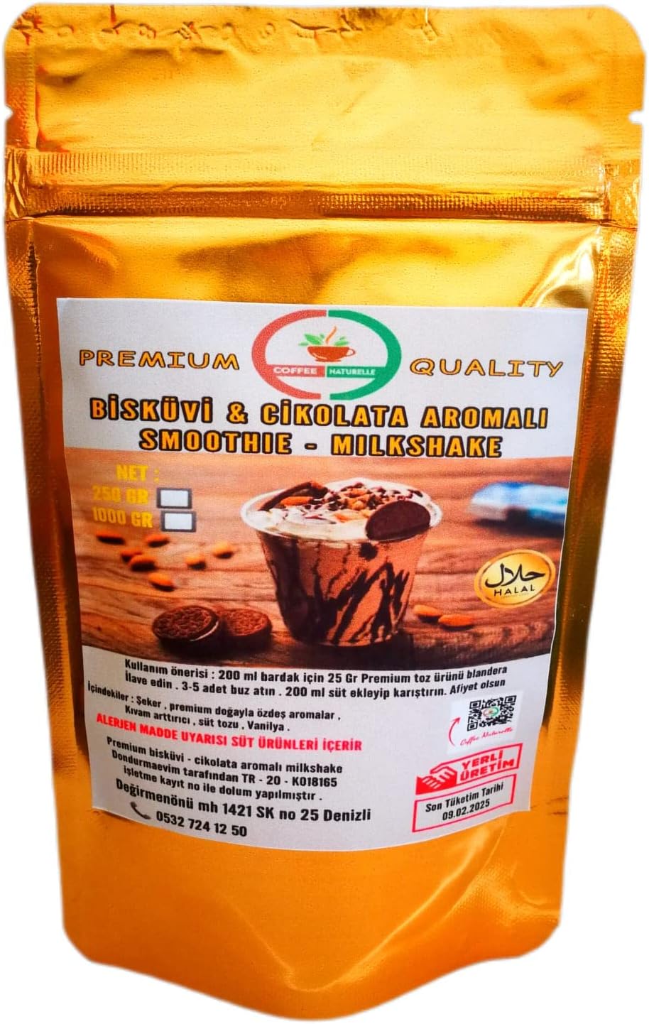 Coffee Naturelle Biscuits & Chocolate Flavored Milkshake - smoothie - Frappe 500
