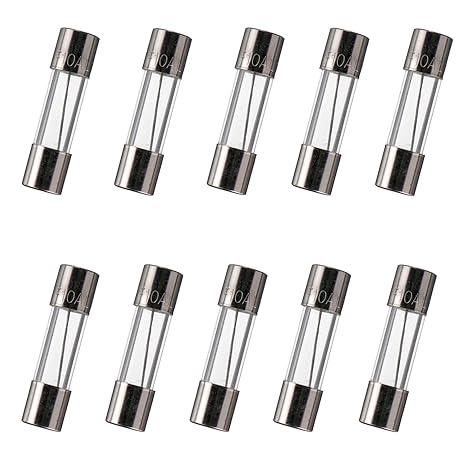 BOJACK 5x20 mm 10 A 10 amp 125 V 125 Volt 0.2x0.78 Inch F10AL125V Fast-Blow Glass Fuses (Pack of 10)