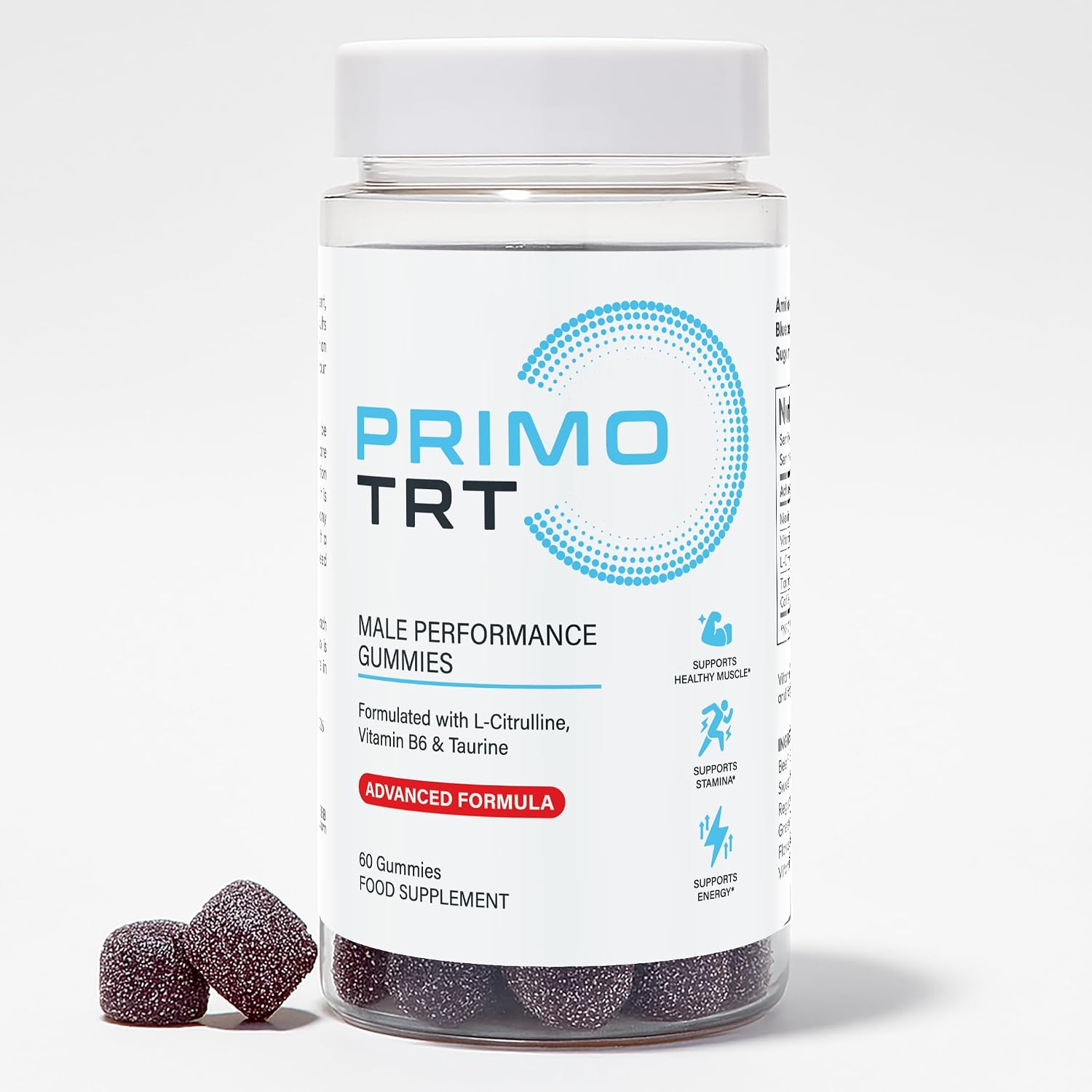 Primo TRT Male Performance - 60 Gummies - 1 Month Supply - Advanced Formula