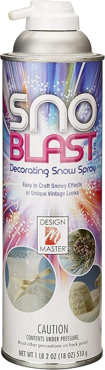 Design Master 840 Snow Blast Spray, White, 32.48" Height
