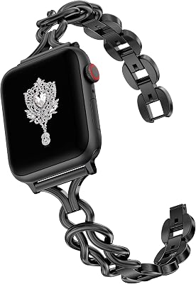 TOYOUTHS Celtic Bracelet Compatible with Apple Watch Bands 3840414244454649mm Women, Dressy Chain Stainless Steel Metal Jewelry Link Strap for iWatch Series 11 10 9 8 7 6 5 4 SEUltra 3 2 1