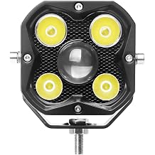 Alpena TrekTec S5 LED Pod Lights, Off Road Lights, Square Fog Lights for Cars, Trucks, SUVs, UTVs, Stainless Steel Position Ditch Lights, ATV Lights for 12V to 24V, 4 LED Lights Per Pod, 1 Count