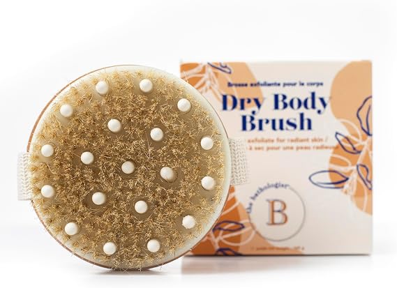 The Bathologist Dry Body Brush, Natural Bristle Exfoliating Brush, 1 Brush