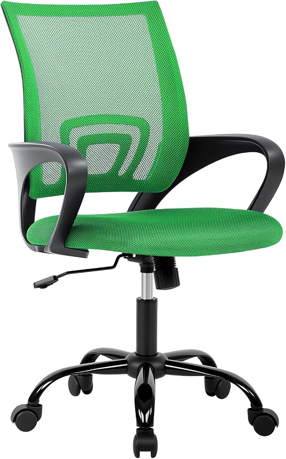 BestOffice | Ergonomic Office Chair | Green | Pack of 1 | Mesh Desk Chair