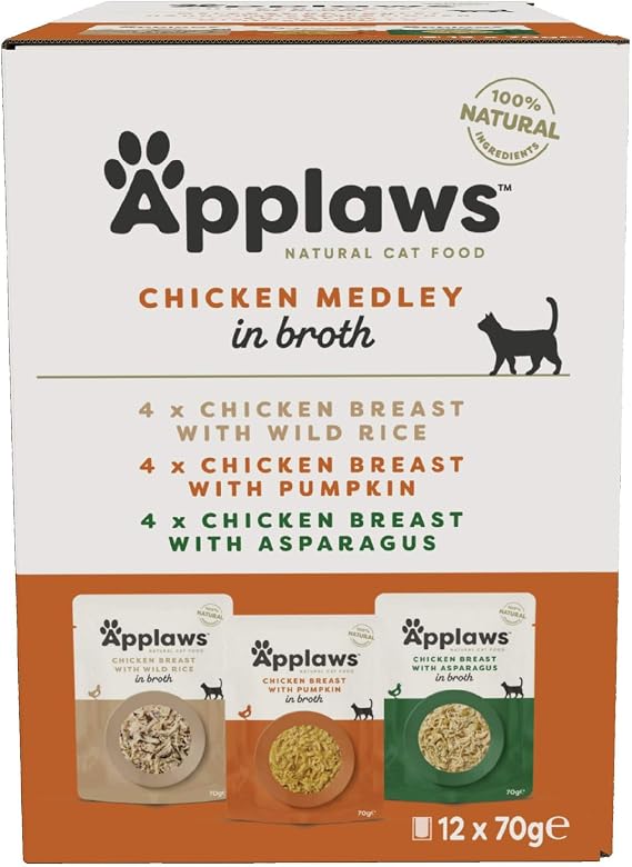 Applaws Cat Pouch Multipack 12x70g Chicken Selection