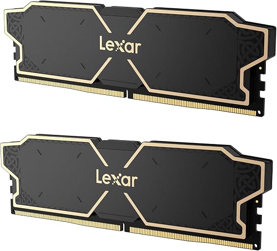 Lexar DDR5 RAM 32GB Kit (2x16GB) 6000 MHz CL36, DRAM 288-Pin UDIMM Desktop Memory, PC Memory High-Performance Computer Memory for Intel XMP 3.0/AMD EXPO, For AI, Gaming, CL36-40-40-96, 1.4V