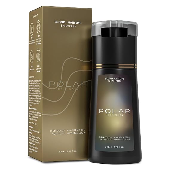 Polar Hair Dye Shampoo | Blonde Hair Dye Color Shampoo for Gray Hair