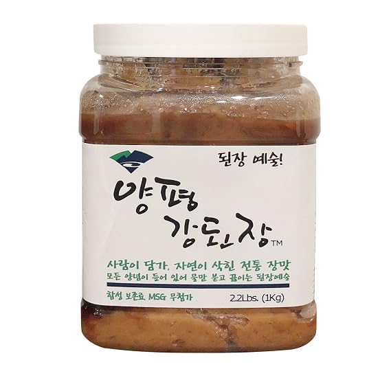 Yangpyeong Premium Unpasteurized Seasoned Soybean Paste 2.2lbs (Soybean Paste, 1 Pack)
