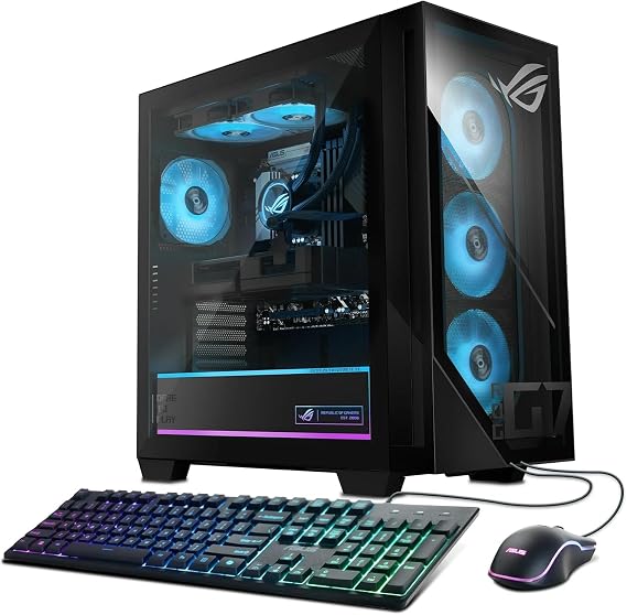 ASUS ROG Strix G700 Desktop 4TB SSD 96GB DDR5 RAM Win 11 Pro (Intel 15th gen Core Ultra 9 Processor Turbo Boost to 6.00GHz, NVIDIA GeForce 4060 Ti RTX 8GB GDDR6) Gaming PC Computer G700TF