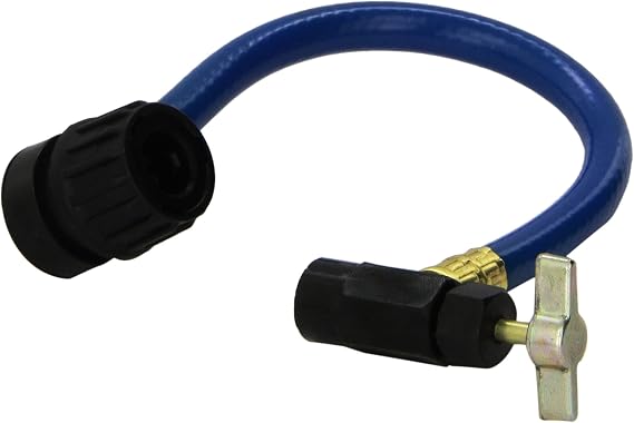 Interdynamics 401P Car Air Conditioner Hose for R134A Refrigerant, Recharge Hose for Cars & Trucks & More, Reusable