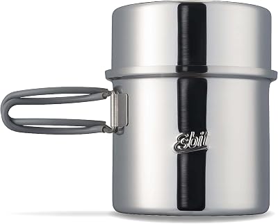 Esbit Unisexs Steel Pot, Silver, 1000ML