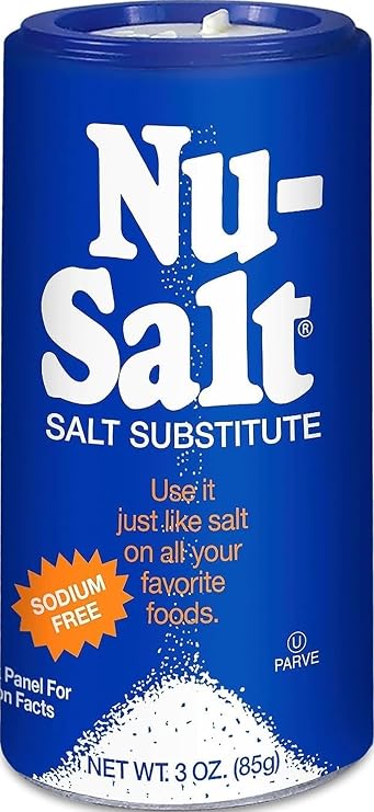 Nu-Salt Sodium-Free Salt Substitute, 3oz Shaker Bottle (Pack of 1)